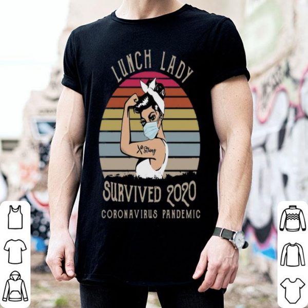 Vintage Lunch Lady Survived 2020 Coronavirus Pandemic Covid-19