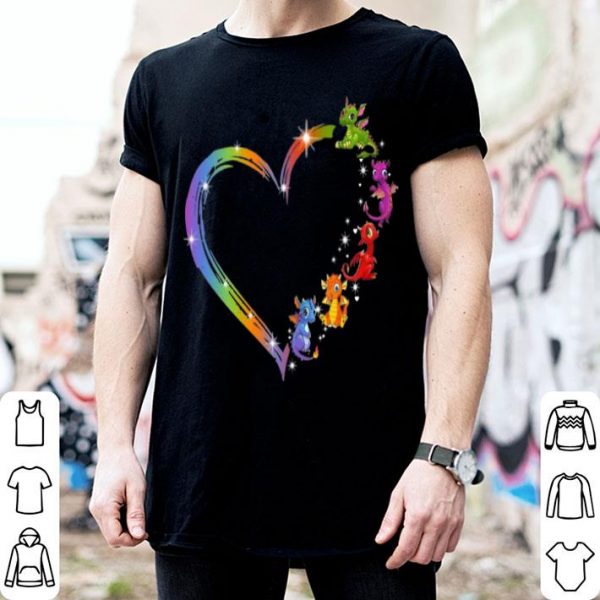 Dragons Heart Rainbow Heart shirt