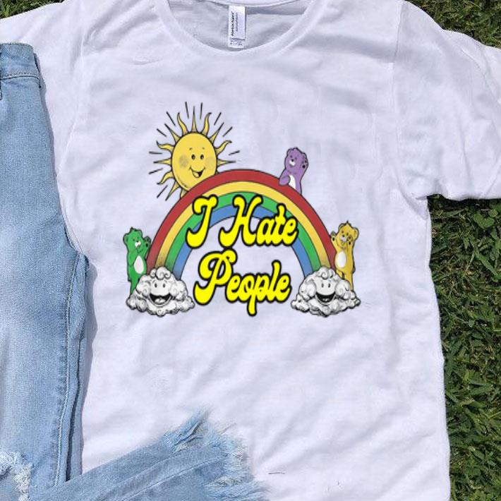 Bear Rainbow I Hate People shirt