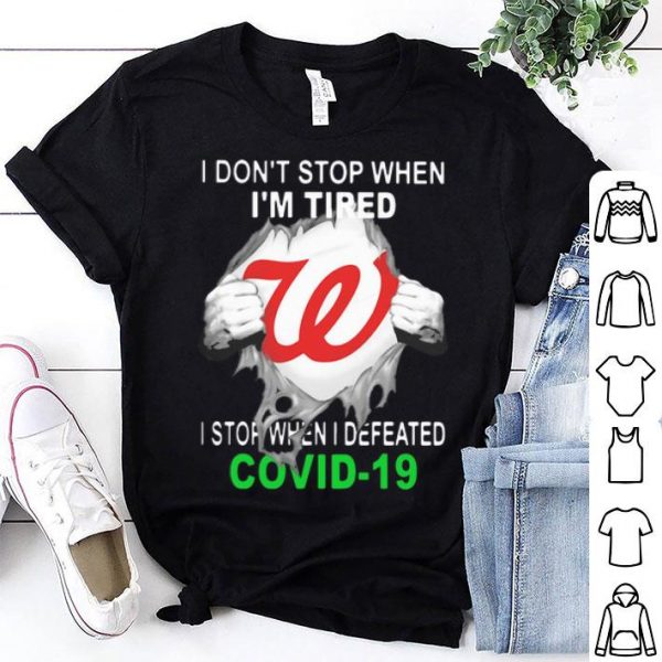 Washington Nationals Blood Inside I Stop When I Defeated Covid-19 shirt