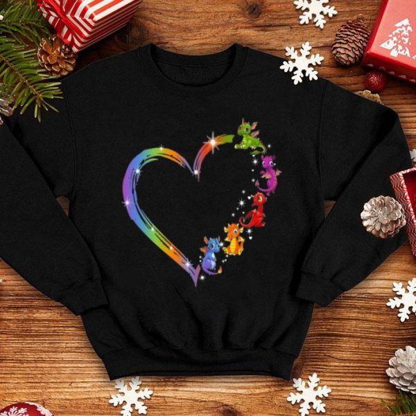 Dragons Heart Rainbow Heart shirt