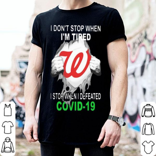 Washington Nationals Blood Inside I Stop When I Defeated Covid-19 shirt