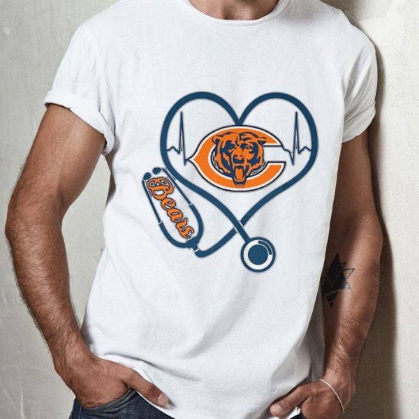 Chicago Bears Stethoscope Heartbeat shirt