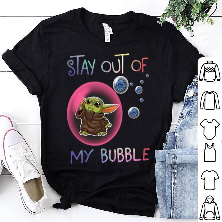 Star Wars Baby Yoda Stay Out Of My Bubble Coronavirus shirt