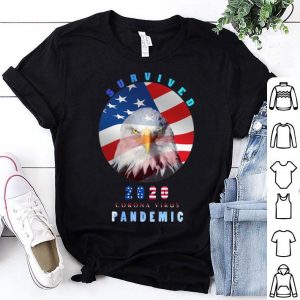 Eagle Survived 2020 Corona Virus Pandemic American Flag