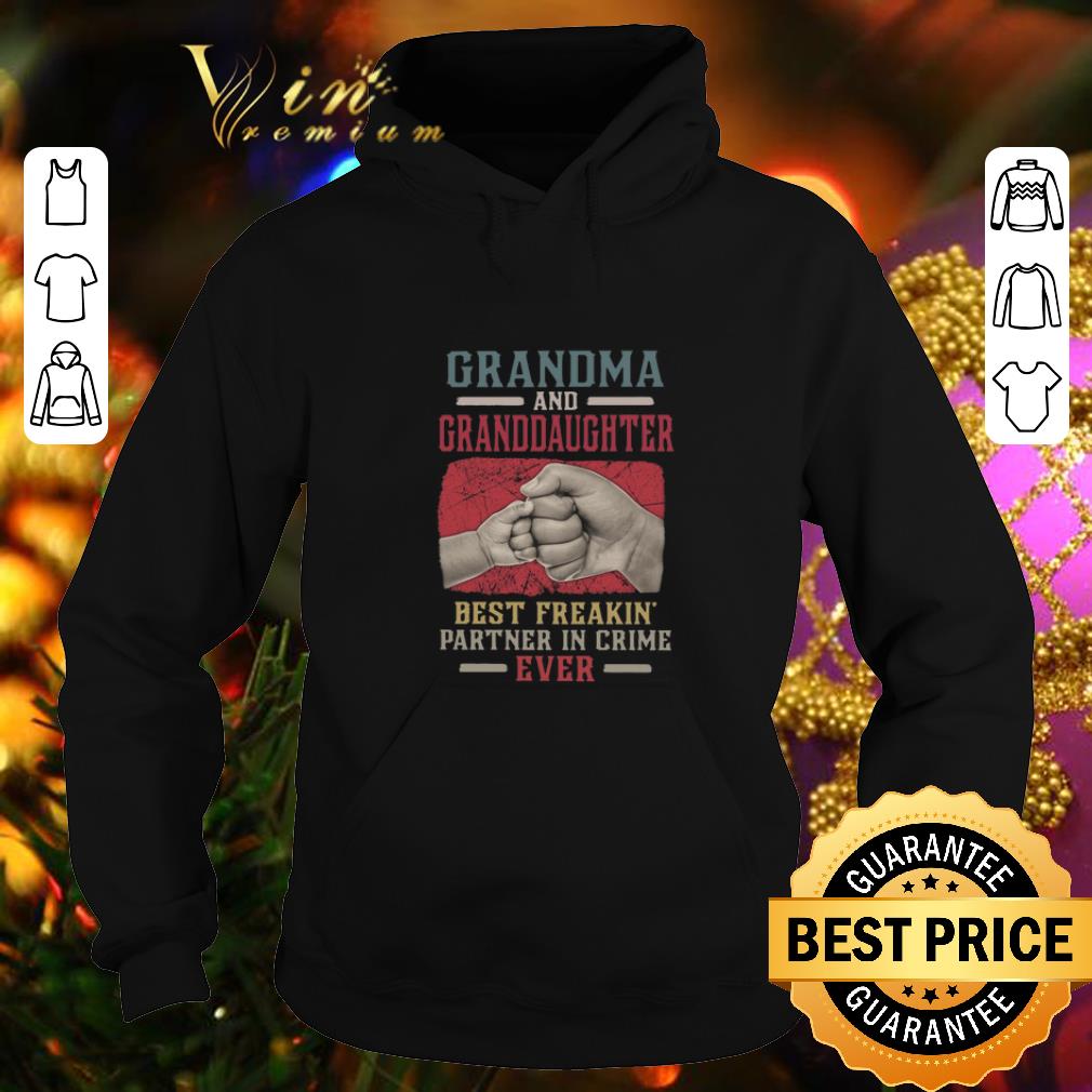 Premium Grandma And Granddaughter Best Freakin Partner In Crime Vintage shirt