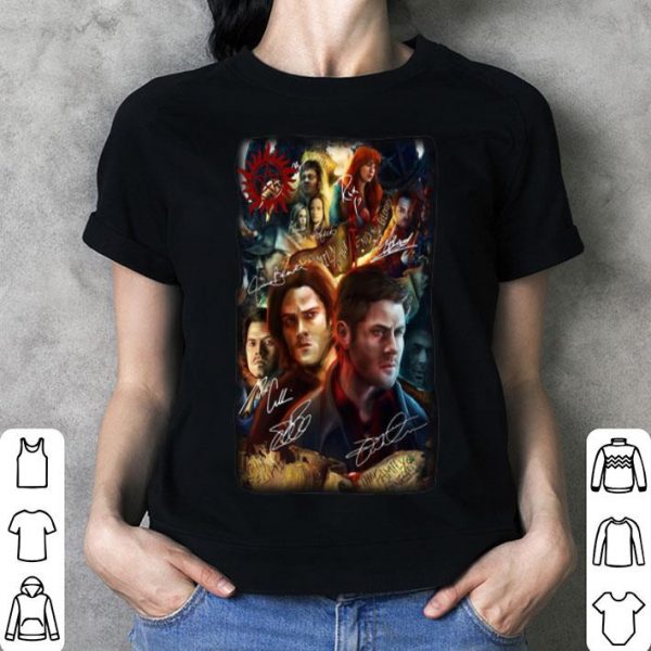 Supernatural Superheroes Poster Signatures shirt