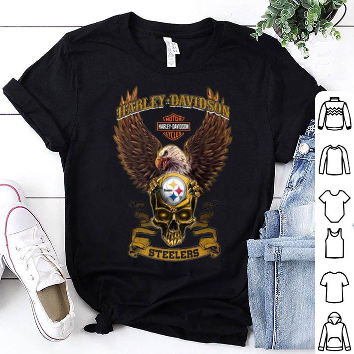 Eagle Skull Harley Davidson Pittsburgh Steelers shirt