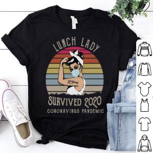 Vintage Lunch Lady Survived 2020 Coronavirus Pandemic Covid-19