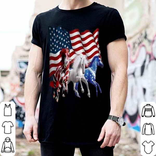 Horses American Flag shirt