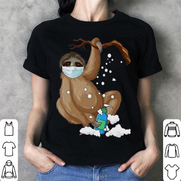 Sloth Mask Hand Washing shirt