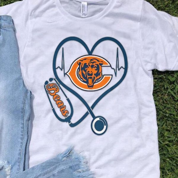 Chicago Bears Stethoscope Heartbeat shirt