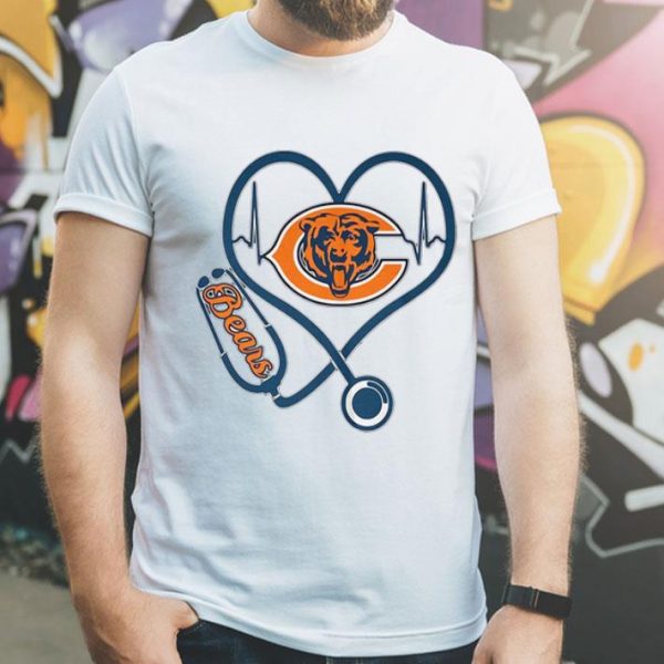 Chicago Bears Stethoscope Heartbeat shirt