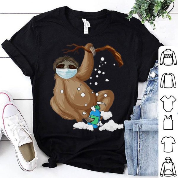 Sloth Mask Hand Washing shirt