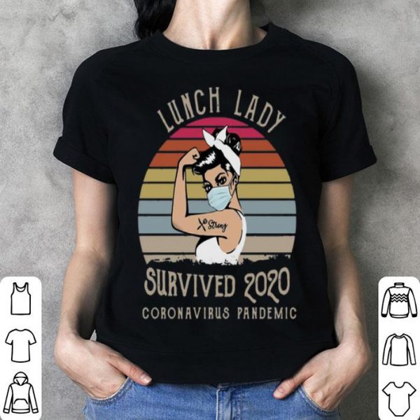 Vintage Lunch Lady Survived 2020 Coronavirus Pandemic Covid-19