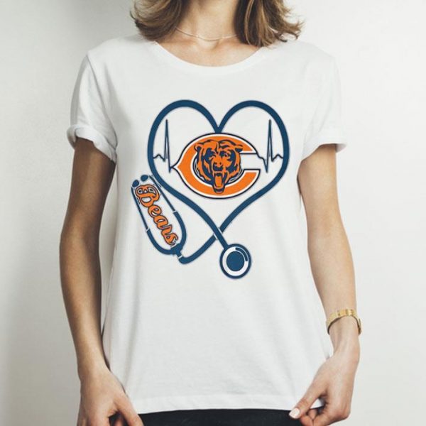 Chicago Bears Stethoscope Heartbeat shirt