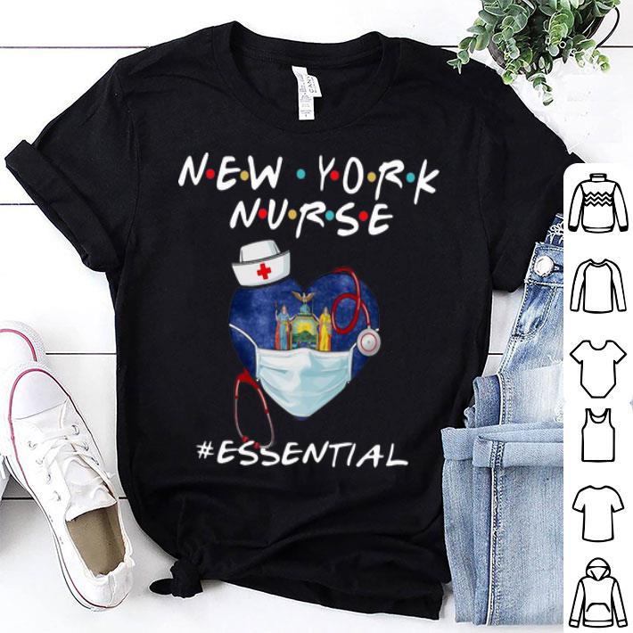 New York Nurse Heart Stethoscope New York Flag #Essential shirt