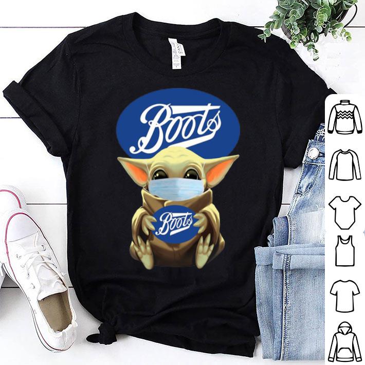Star Wars Baby Yoda Face Mask Hug Boots shirt