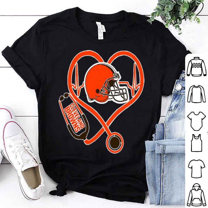 Cleveland Browns Heartbeat Nurse Stethoscope shirt