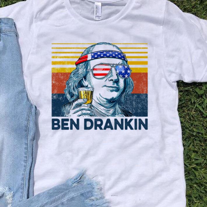 Vintage Ben Drankin Benjamin Franklin Independence Day shirt