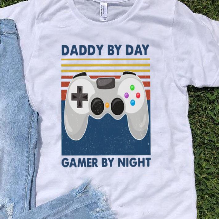 Vintage Daddy By Day Gamer By Night Father's Day shirt