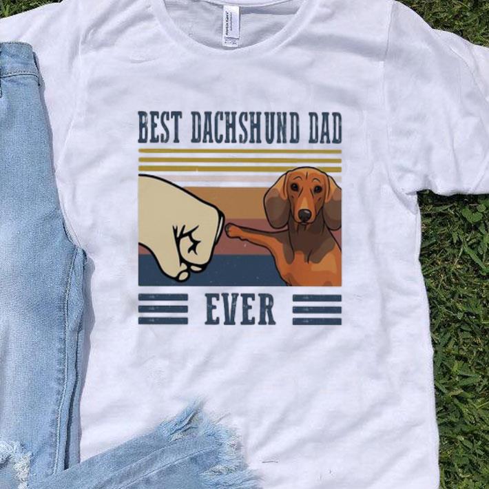 Vintage Best Dachshund Dad Ever Father's Day shirt