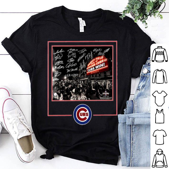 Wrigley Field Home Of The Chicago Cubs Signatures shirt