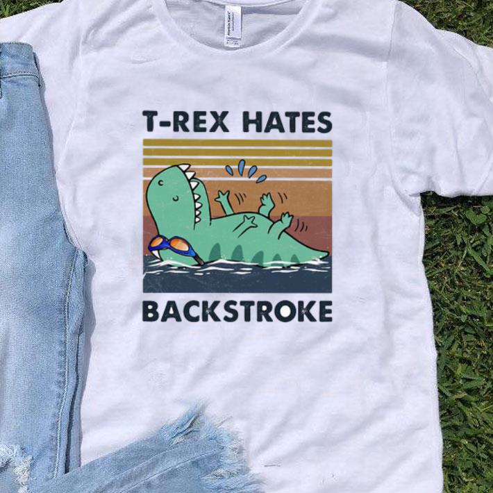 Vintage Swimming Dinosaur T-rex Hates Backstroke shirt