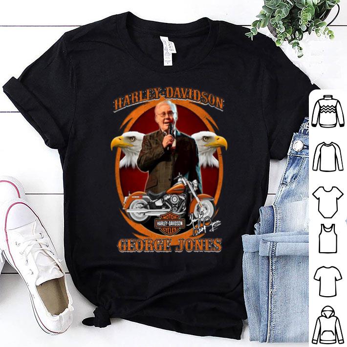 Harley Davidson Eagle George Jones Signature shirt