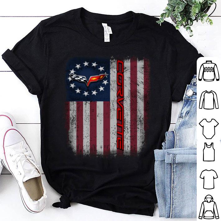 Chevrolet Corvette Logo Betsy Ross Flag shirt