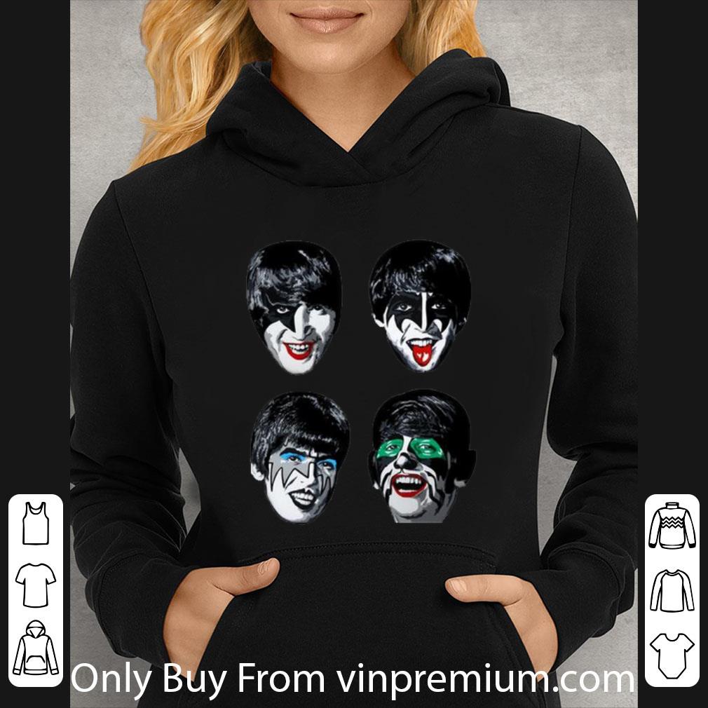 Great The Beatles Kiss shirt