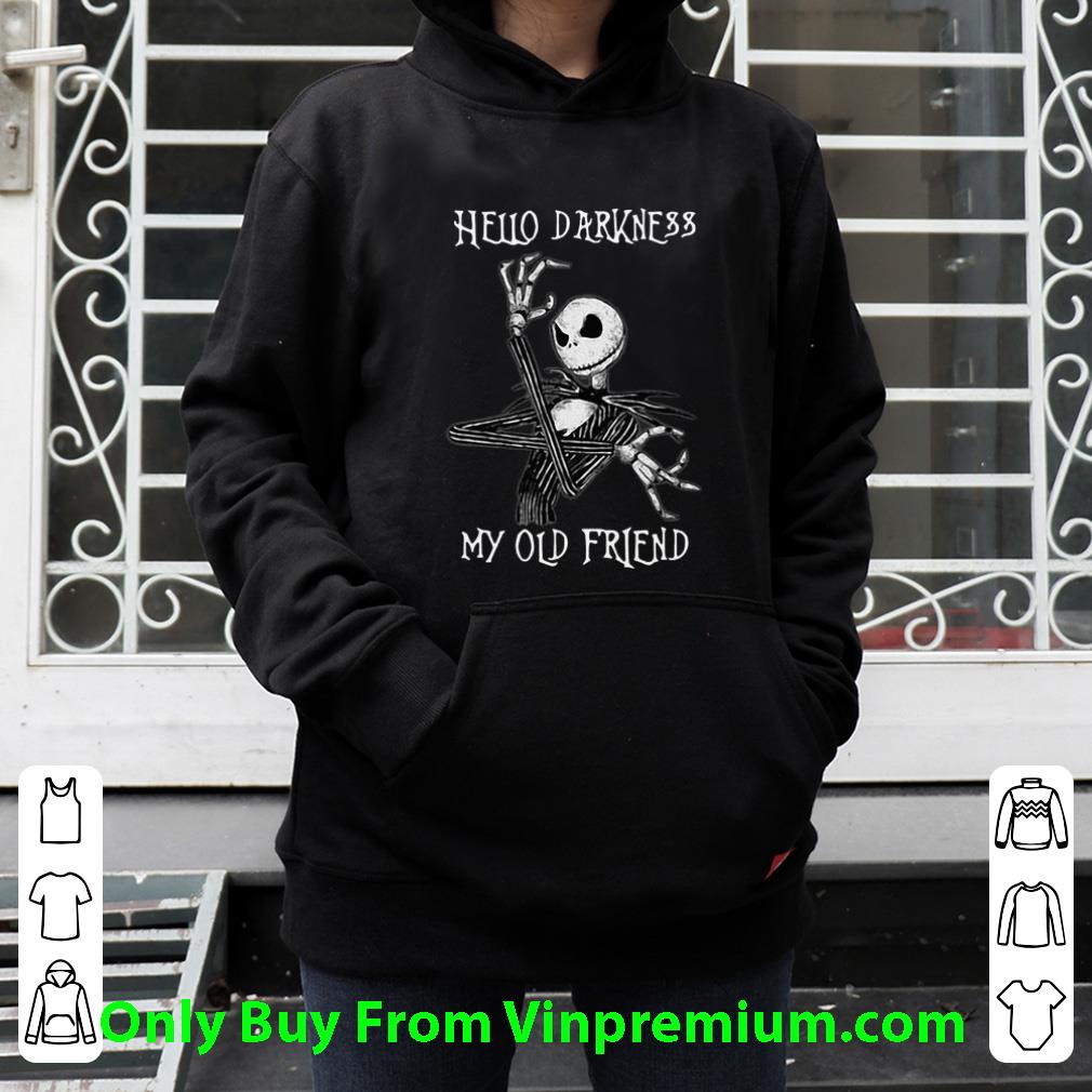 Nice Jack Skellington Hello Darkness My Old Friend shirt