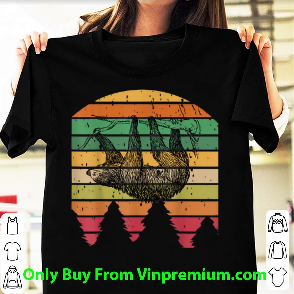 Hot Sloth hang tree Vintage Pine shirt