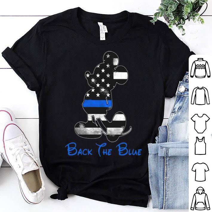 Mickey Mouse Back The Blue Flag shirt