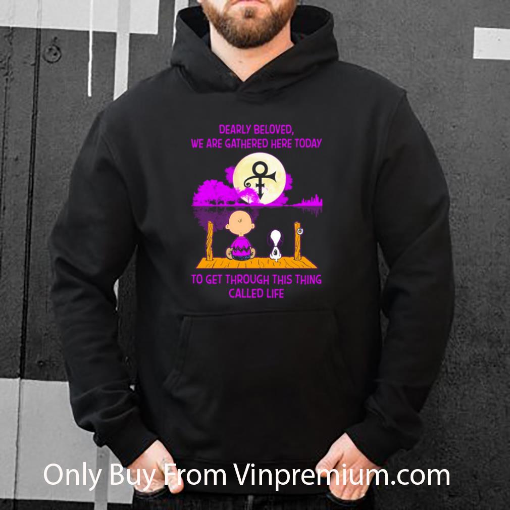 Great Snoopy And Charlie Brown Prince Dearly Beloved We Are Gathered Here Today shirt