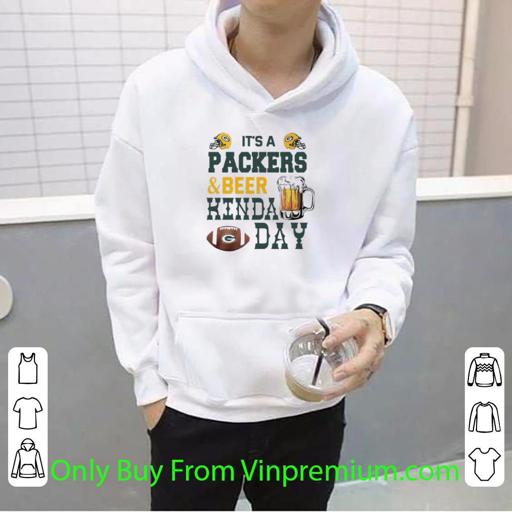 Awesome It’s A Green Bay Packers And Beer Kinda Day shirt