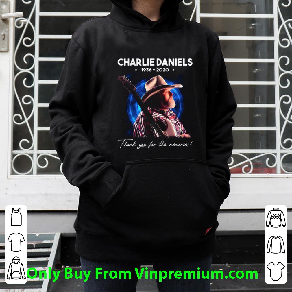 Official Charlie Daniels 1936 2020 Thank You For The Memories Guitarist shirt