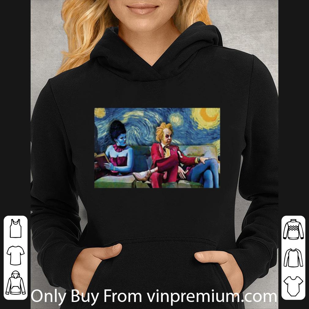 Premium Beetlejuice Michael Keaton Starry Night Poster Vincent Van Gogh shirt