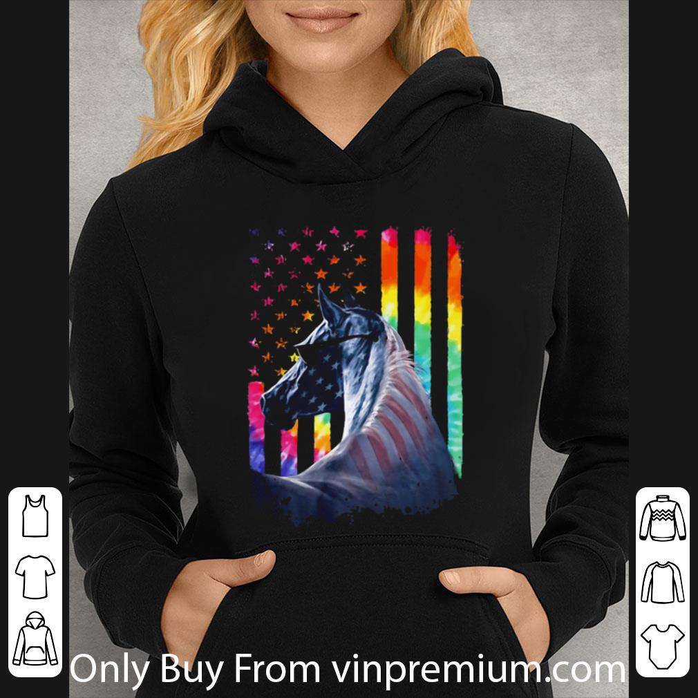 Great Lgbt Horse American Flag Independence Day shirt