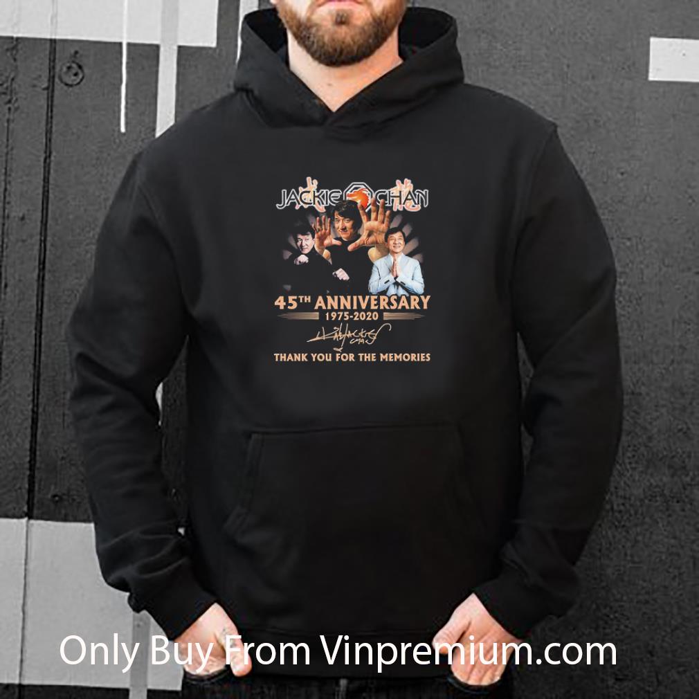 Awesome Jackie Chan 45th Anniversary 1975 2020 Signature shirt