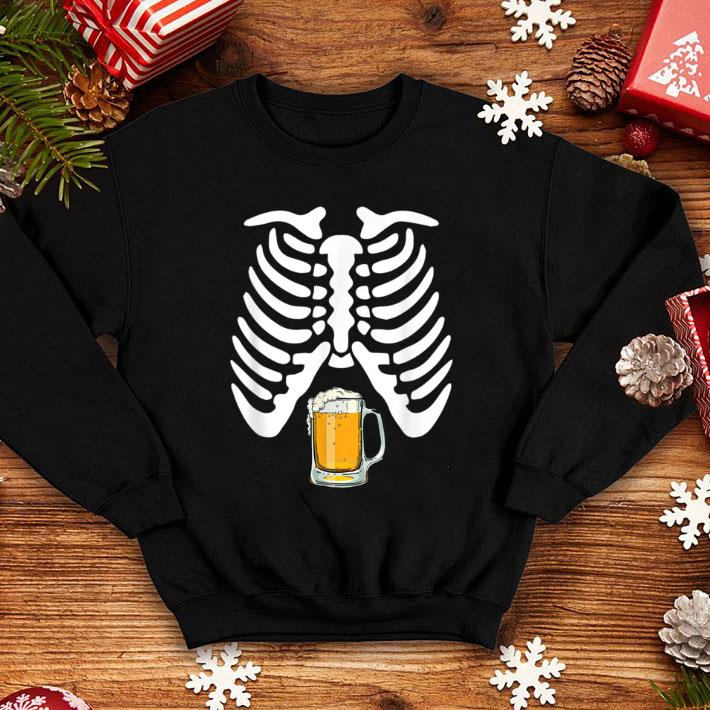 Premium Skeleton Pregnancy Beer Funny Halloween New Dad shirt 1 Premium Skeleton Pregnancy Beer Funny Halloween New Dad shirt