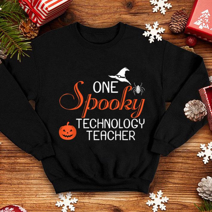 Nice Technology Teacher Halloween Funny Spooky shirt