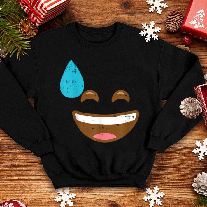 Great Grinning Face with Sweat Exercise Emojis Halloween Costume shirt
