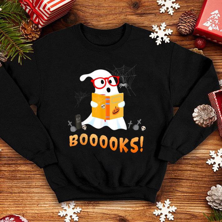 Premium Funny Teacher Halloween- Ghost Books Reading Class shirt 1 Premium Funny Teacher Halloween- Ghost Books Reading Class shirt