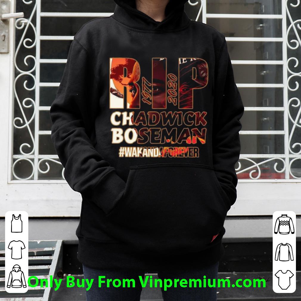 Top RIP Chadwick Boseman Wakand Forever shirt 1 Top RIP Chadwick Boseman Wakand Forever shirt