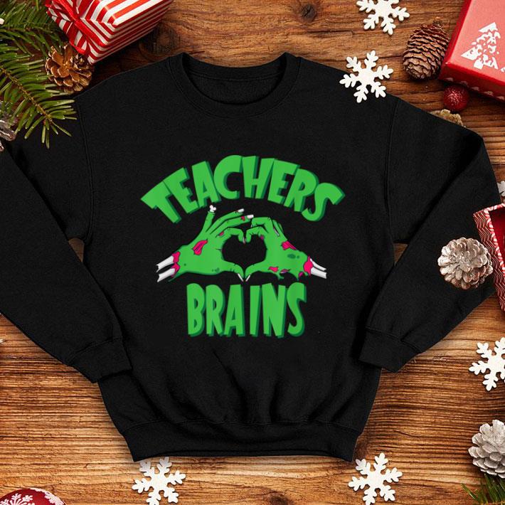 Pretty Teachers Love Brains Funny Halloween shirt 1 Pretty Teachers Love Brains Funny Halloween shirt