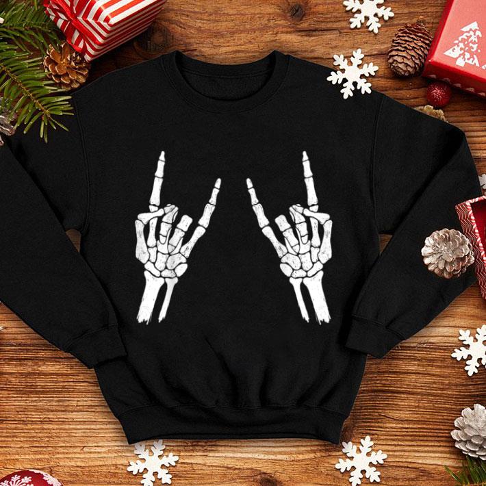 Awesome Halloween Skeleton Rocker Graphic shirt 1 Awesome Halloween Skeleton Rocker Graphic shirt