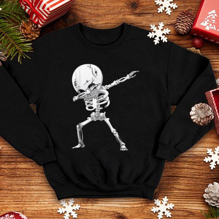 Awesome Dabbing Skeleton Kids Halloween Costume Dab Dance shirt
