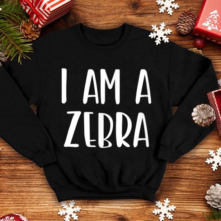 Official I Am A Zebra Costume Halloween I'm Lazy Easy Last Minute shirt