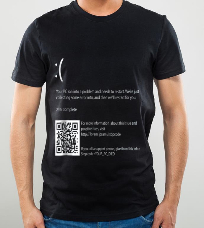 Hot Blue Screen Of Death ;The scariest Halloween costume shirt 1 Hot Blue Screen Of Death ;The scariest Halloween costume shirt